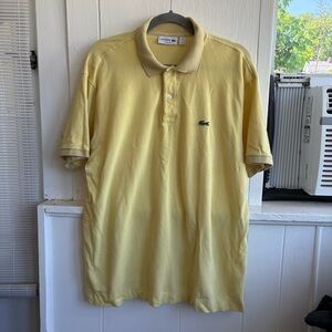 Lacoste Men's Yellow Polo Shirt